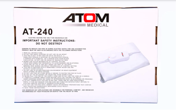 Electric Heating Pads With Fleece Cover ATOM - Image 3
