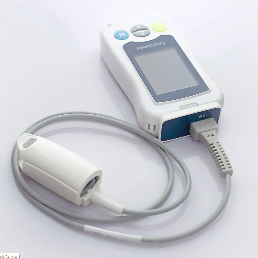 Hand held pulse oximeter