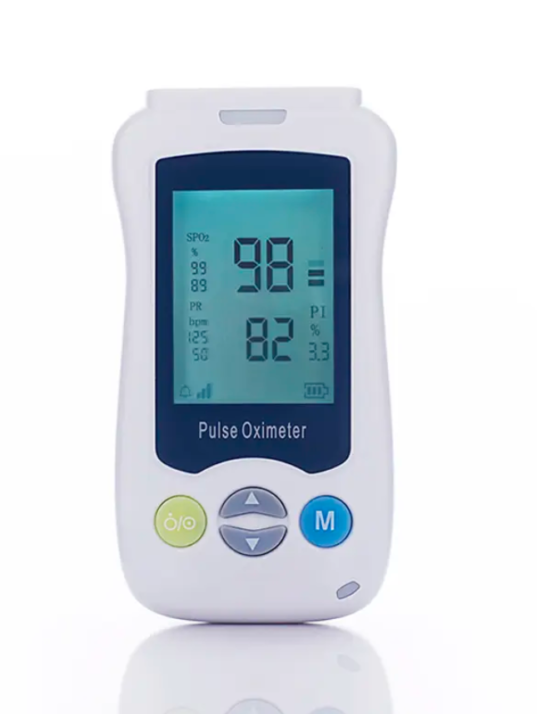 Hand held pulse oximeter
