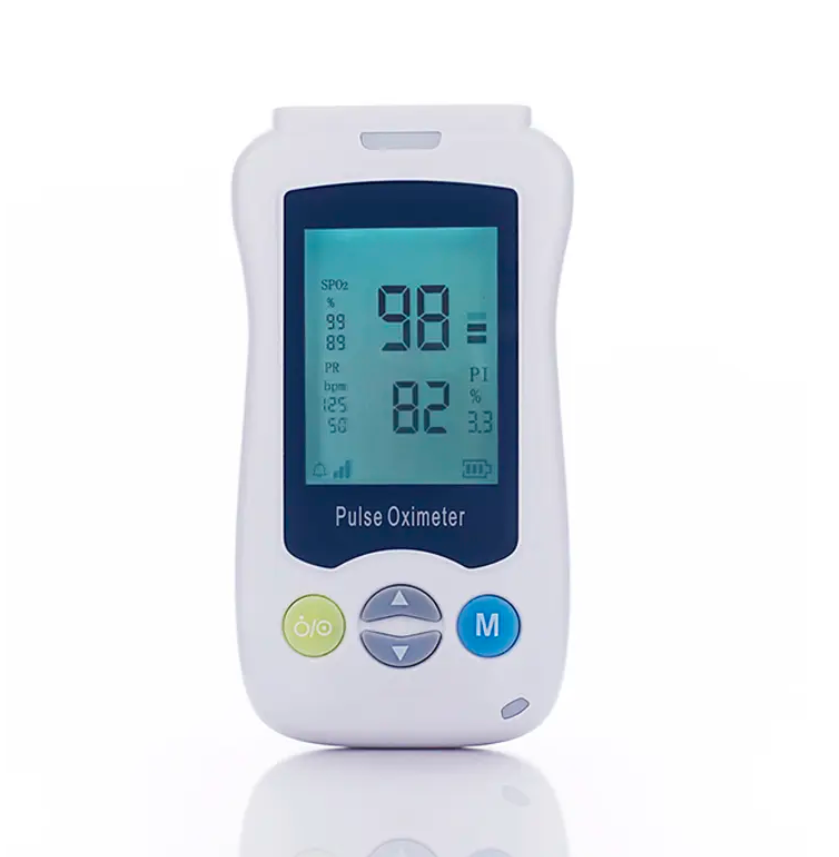 Hand held pulse oximeter
