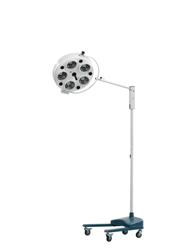 LED Surgical Light Floor Standing Five Reflector
