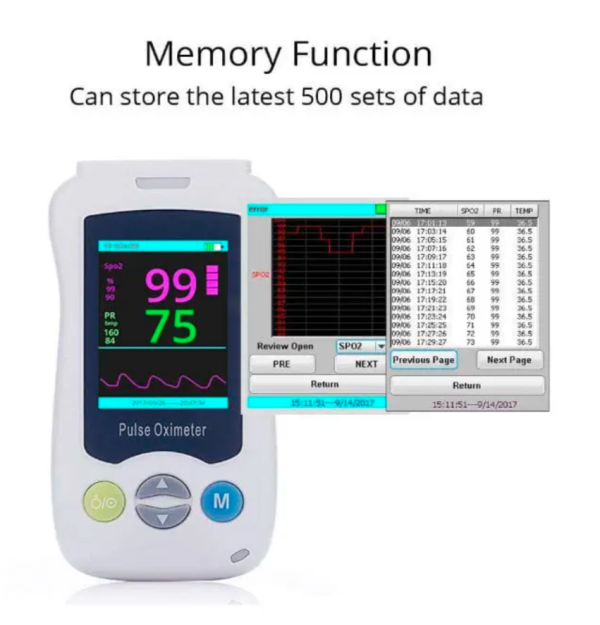 Hand held pulse oximeter