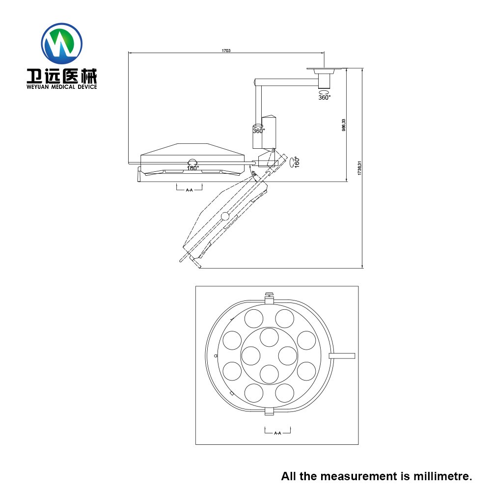 OT LIGHT CEILING TYPE 12 REFS LED